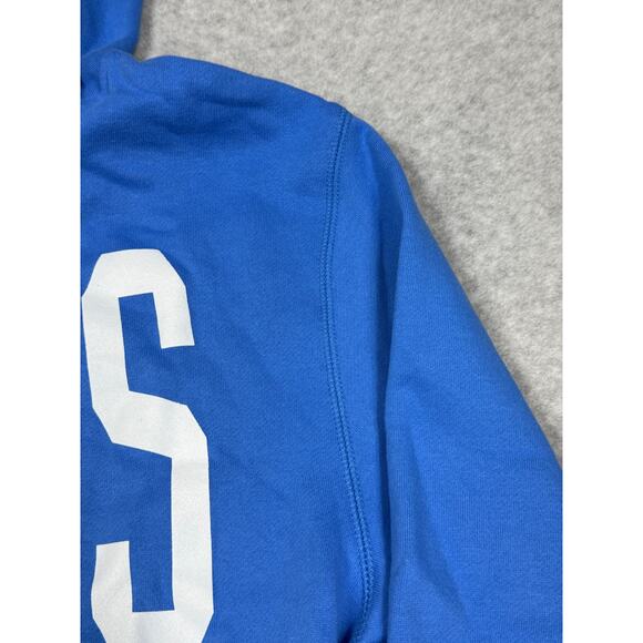 47 Brand Adult Size L NFL Detroit Lions Blue Pullover Hoodie NWT - Picture 9 of 13